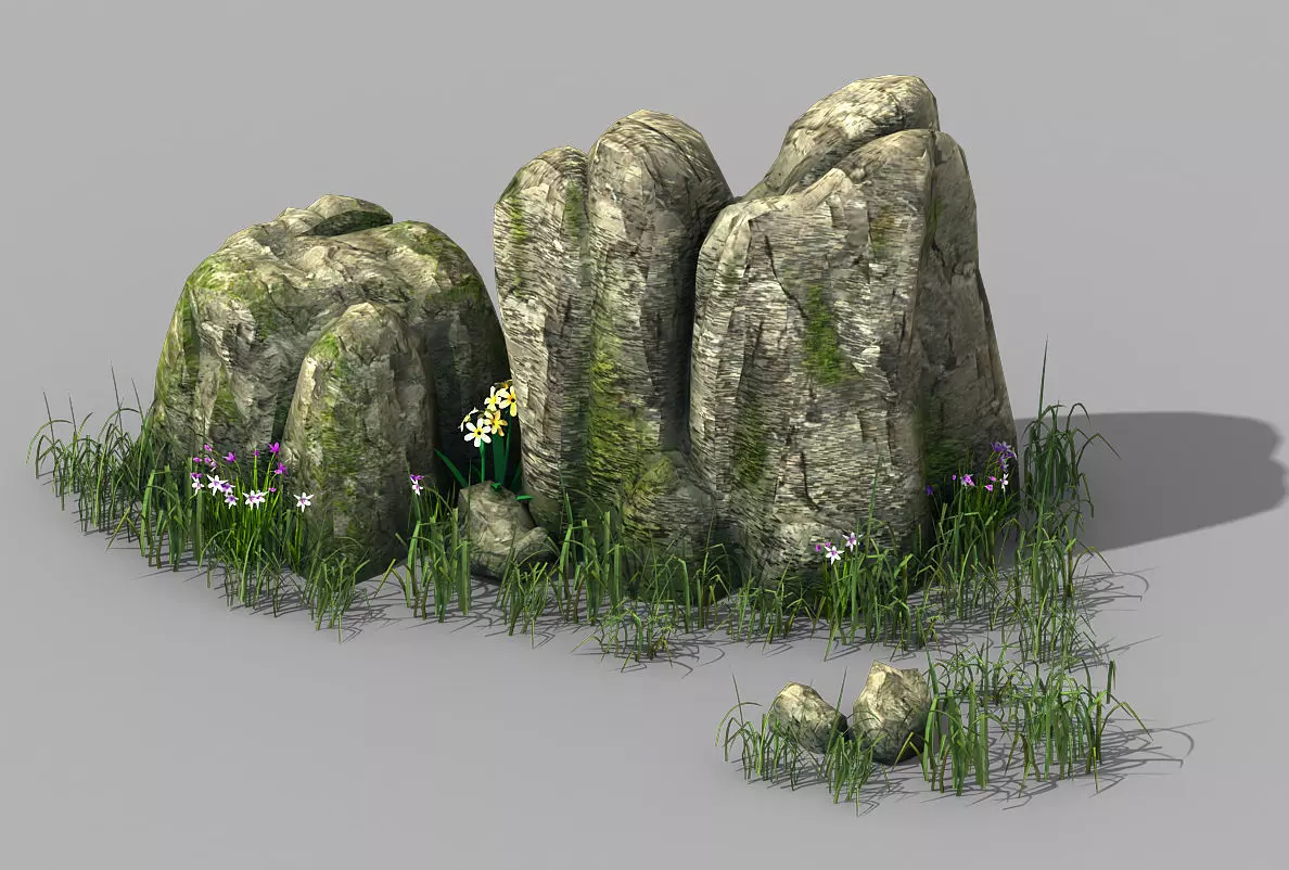 Explore the mountains - Rocks 03 3D model_0