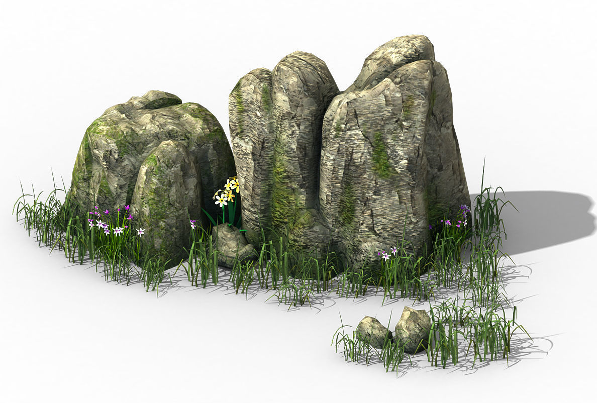 Explore the mountains - Rocks 03 3D model_1