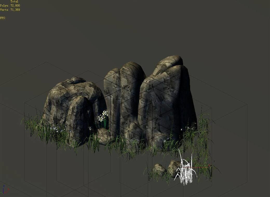 Explore the mountains - Rocks 03 3D model_4
