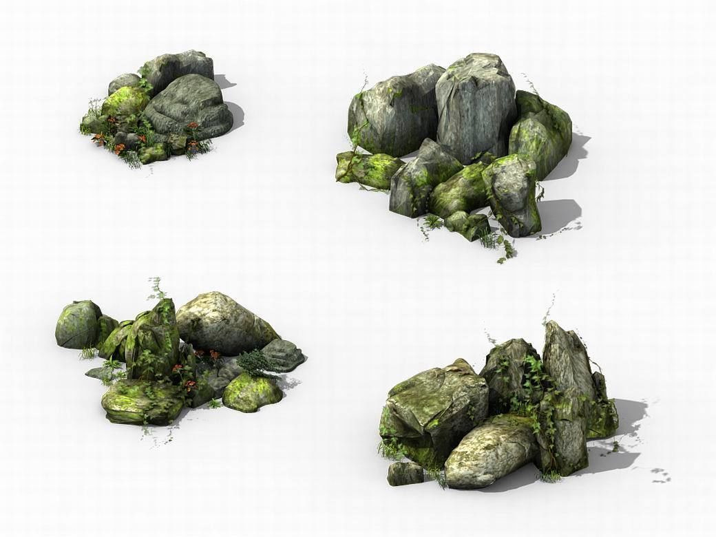 Explore the mountains - Rocks 04 3D model_1