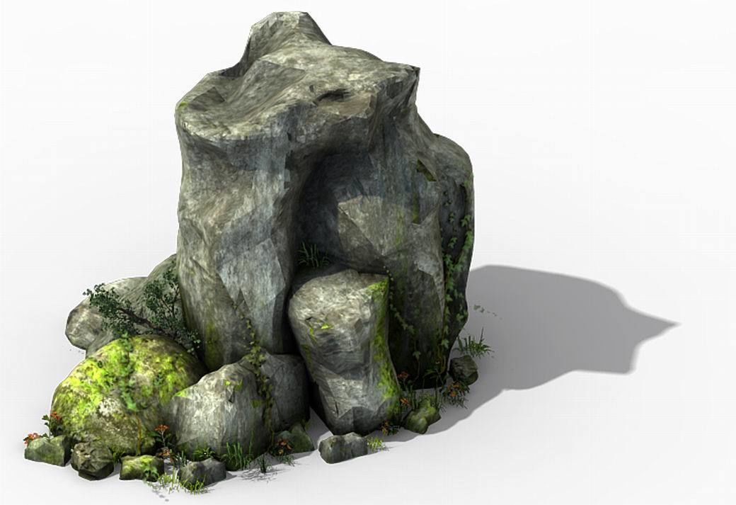 Explore the mountains - Rocks 05 3D model_1