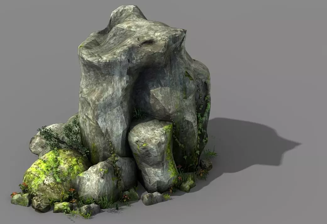 Explore the mountains - Rocks 05 3D model_0