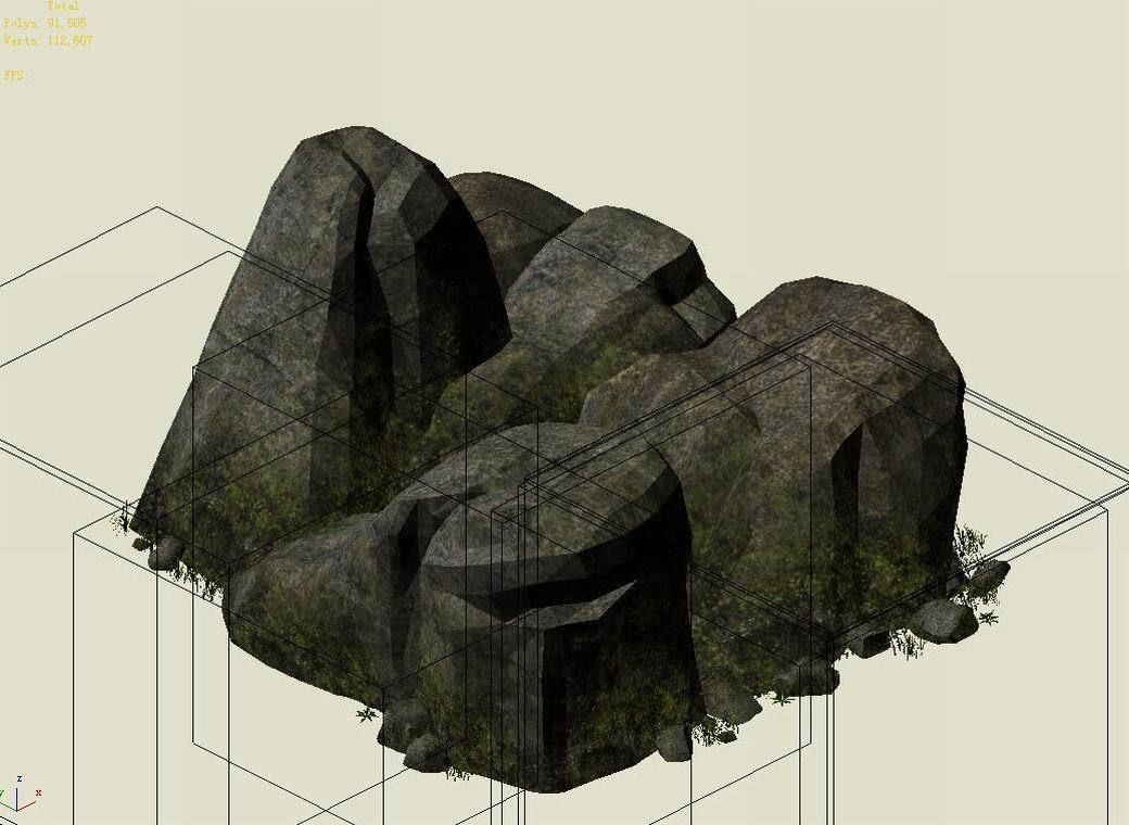 Explore the mountains - Rocks 015 3D model_3