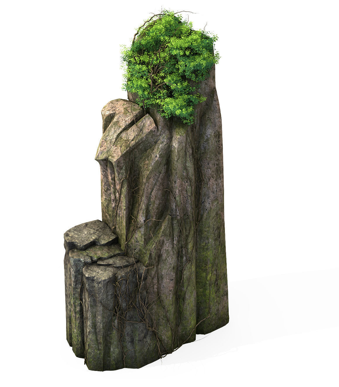 Explore the mountains - Rock 022 3D model_1