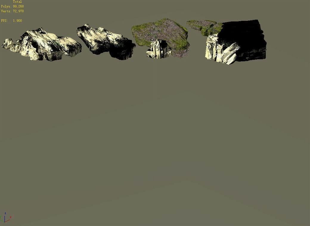 Explore the mountains - Rock 026 3D model_3
