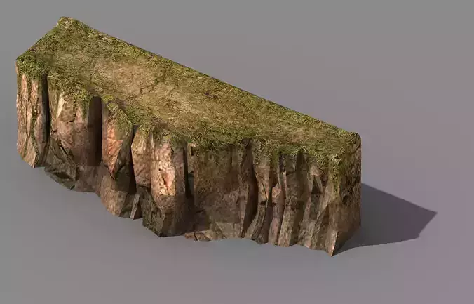 Explore the mountains - Cliff 01 3D model
