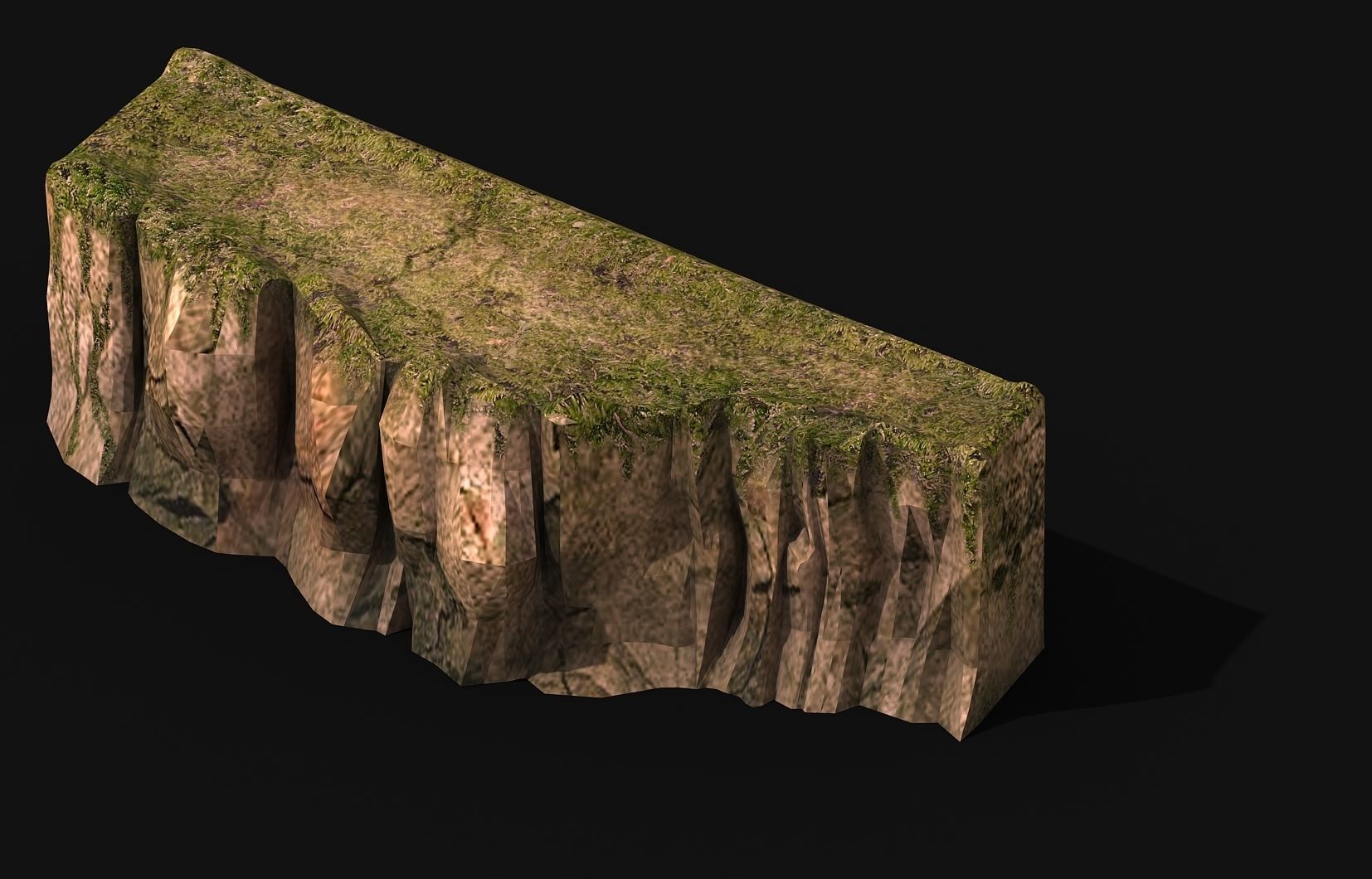 Explore the mountains - Cliff 01 3D model_2
