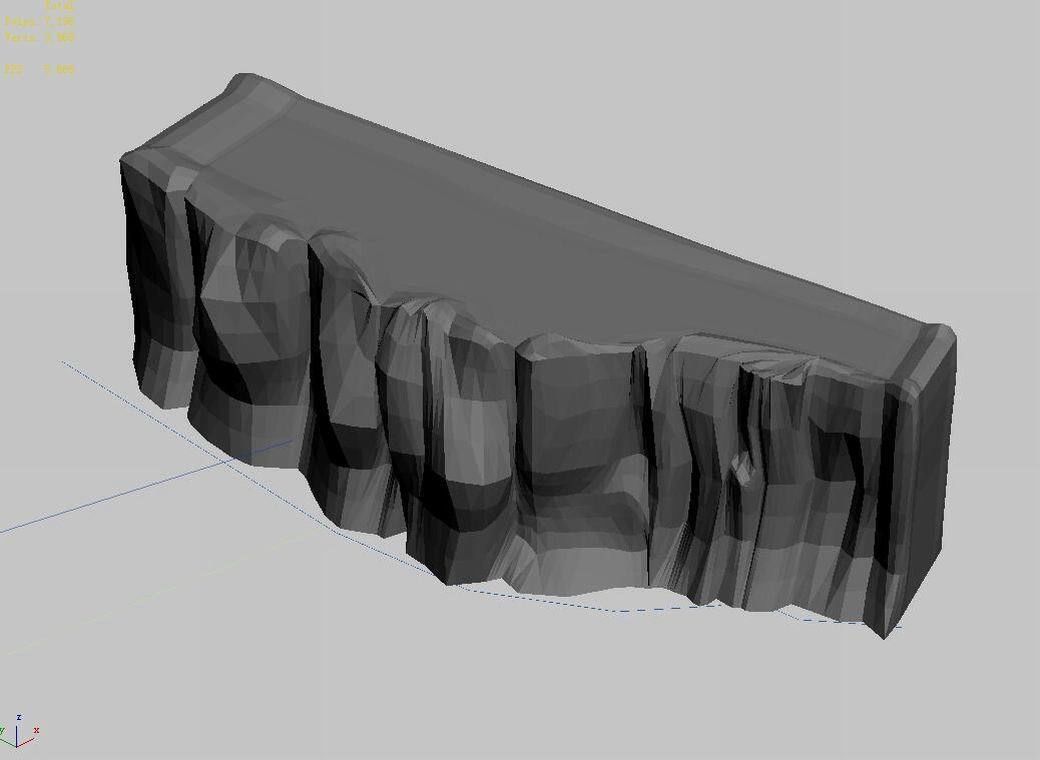 Explore the mountains - Cliff 01 3D model_4