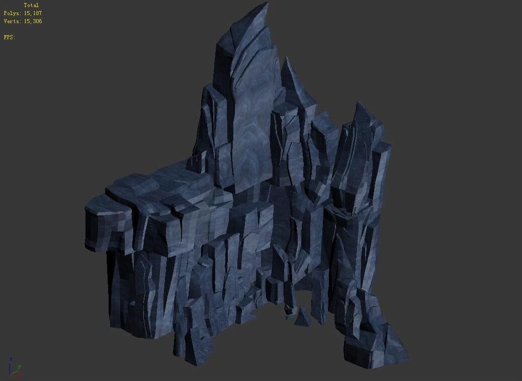 Peach Blossom Island - Cliff Wall 12 3D model_4