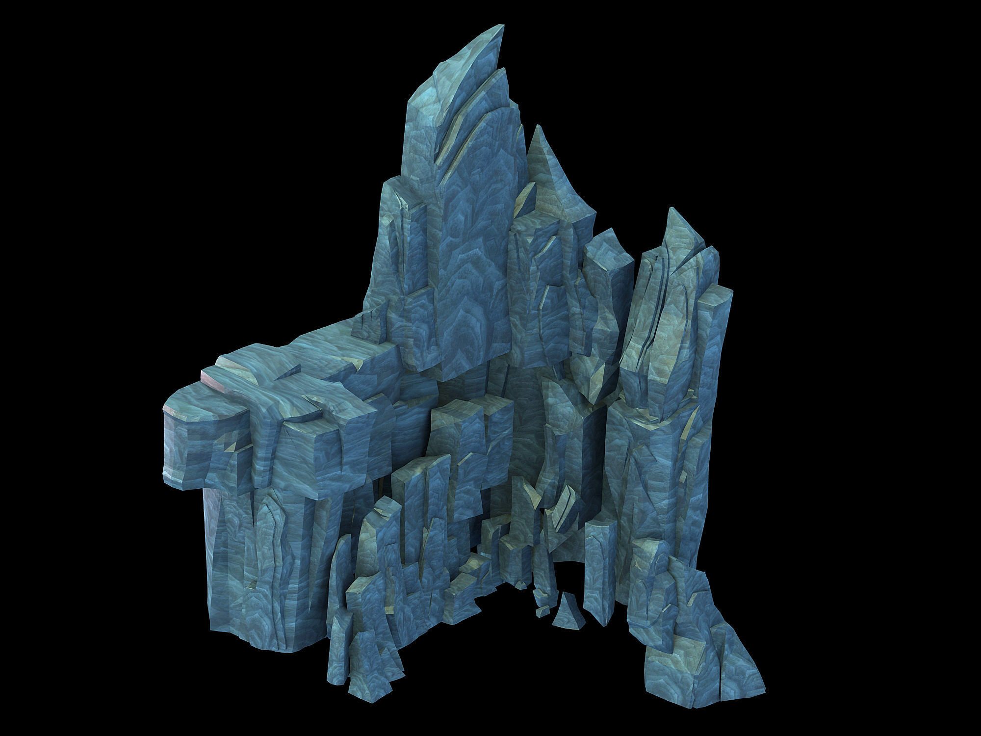 Peach Blossom Island - Cliff Wall 12 3D model_1