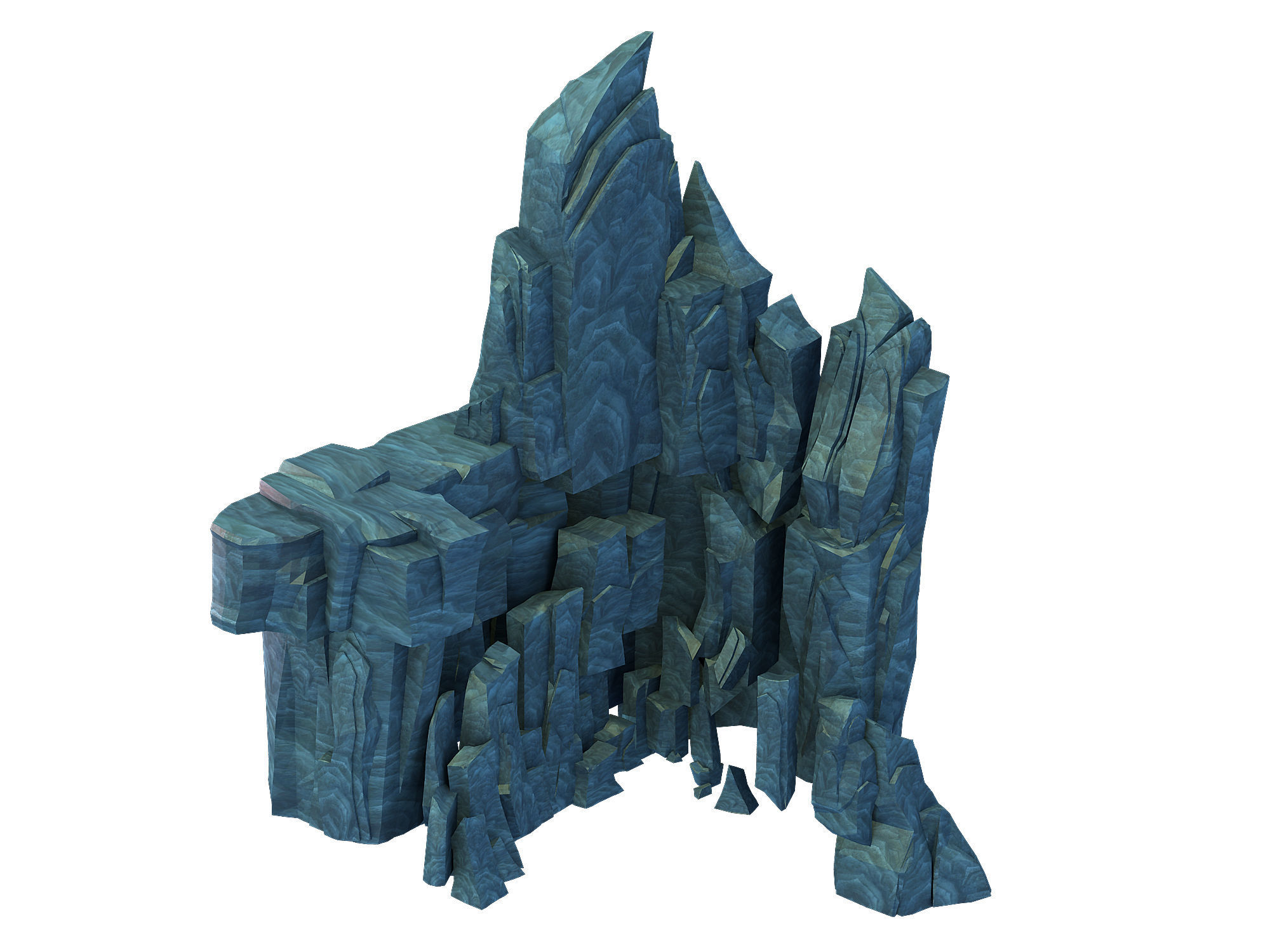 Peach Blossom Island - Cliff Wall 12 3D model_2