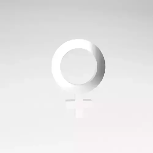 Gender Symbol v1 006 Low-poly 3D model
