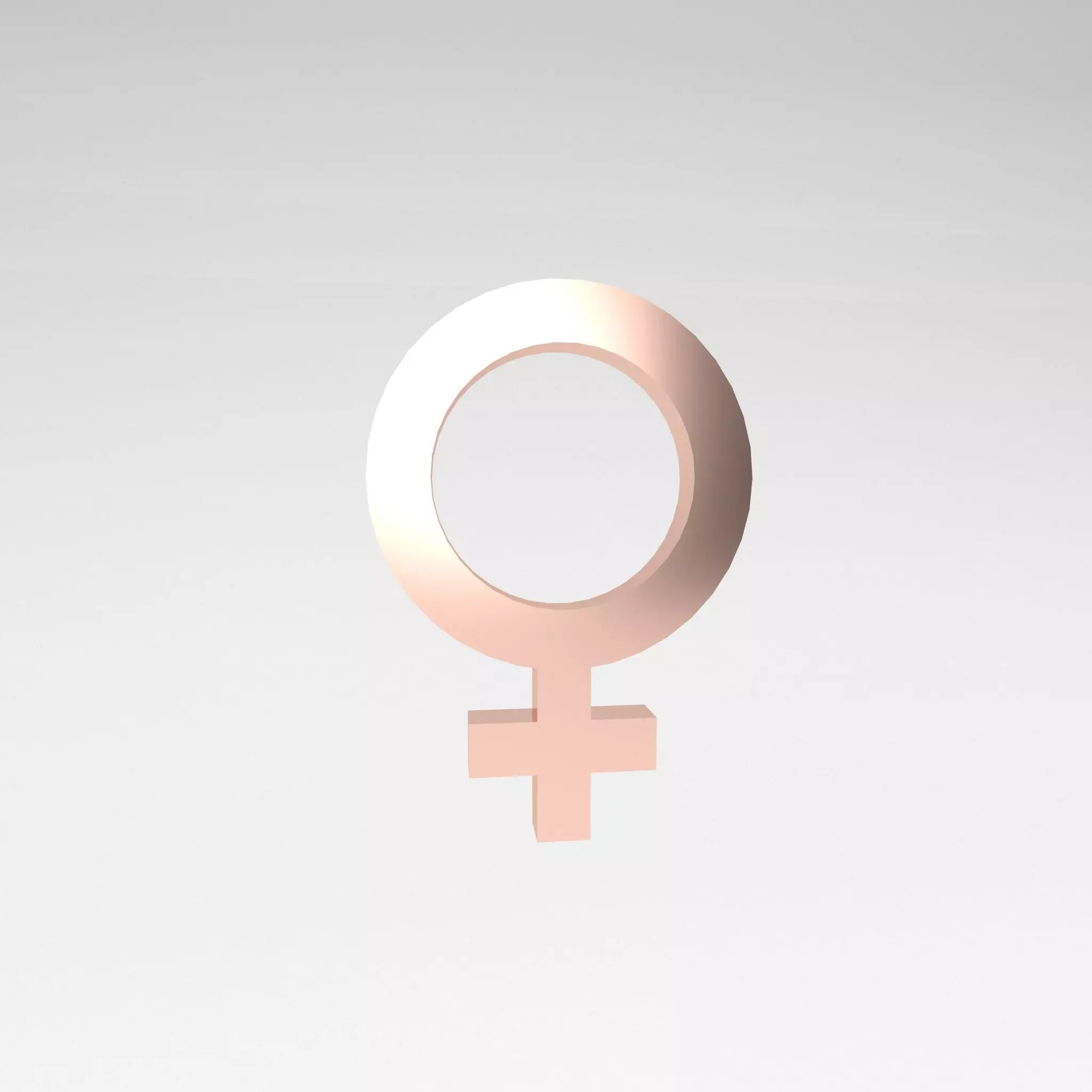 Gender Symbol v1 007 Low-poly 3D model_0