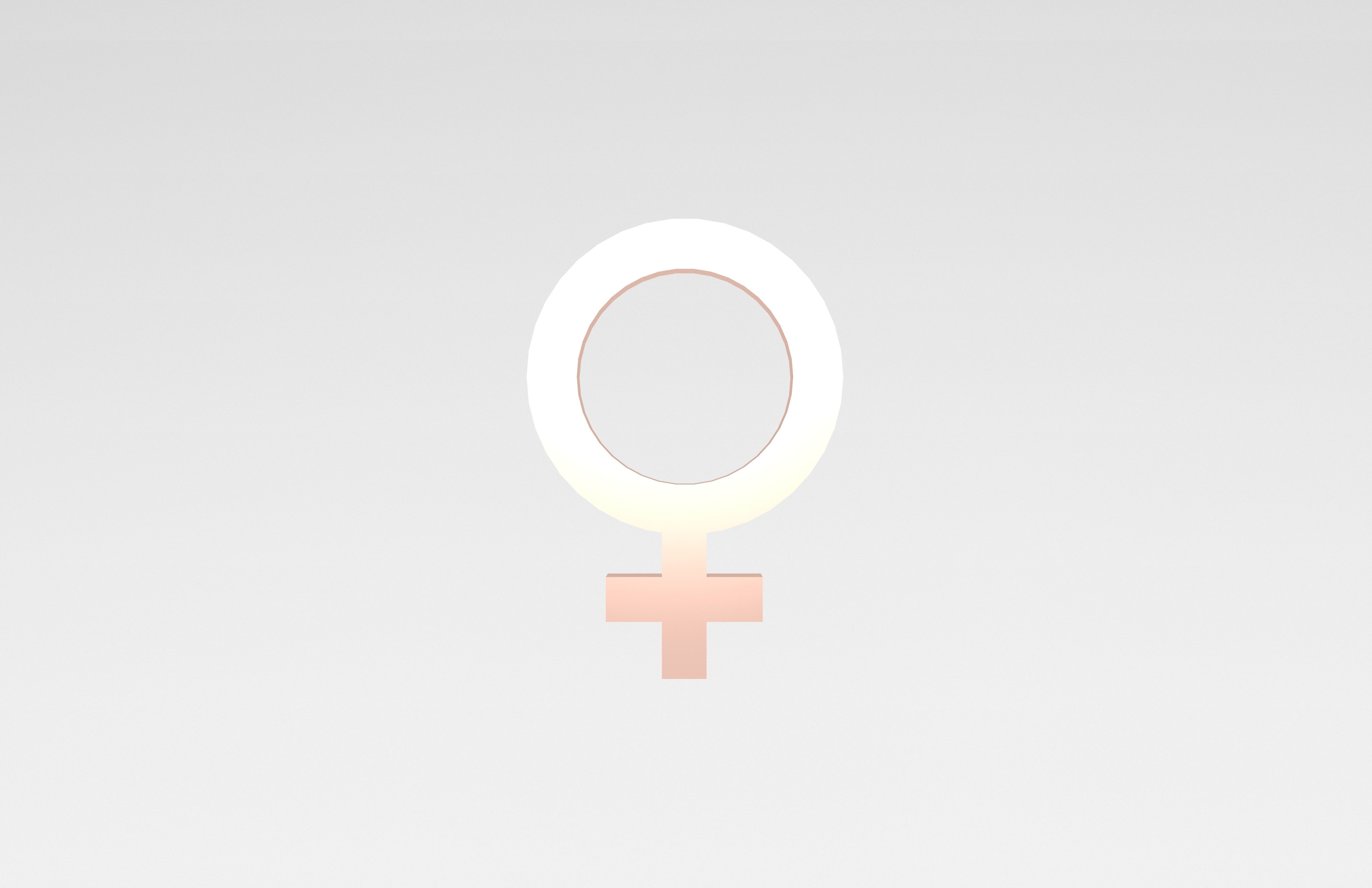 Gender Symbol v1 007 Low-poly 3D model_1