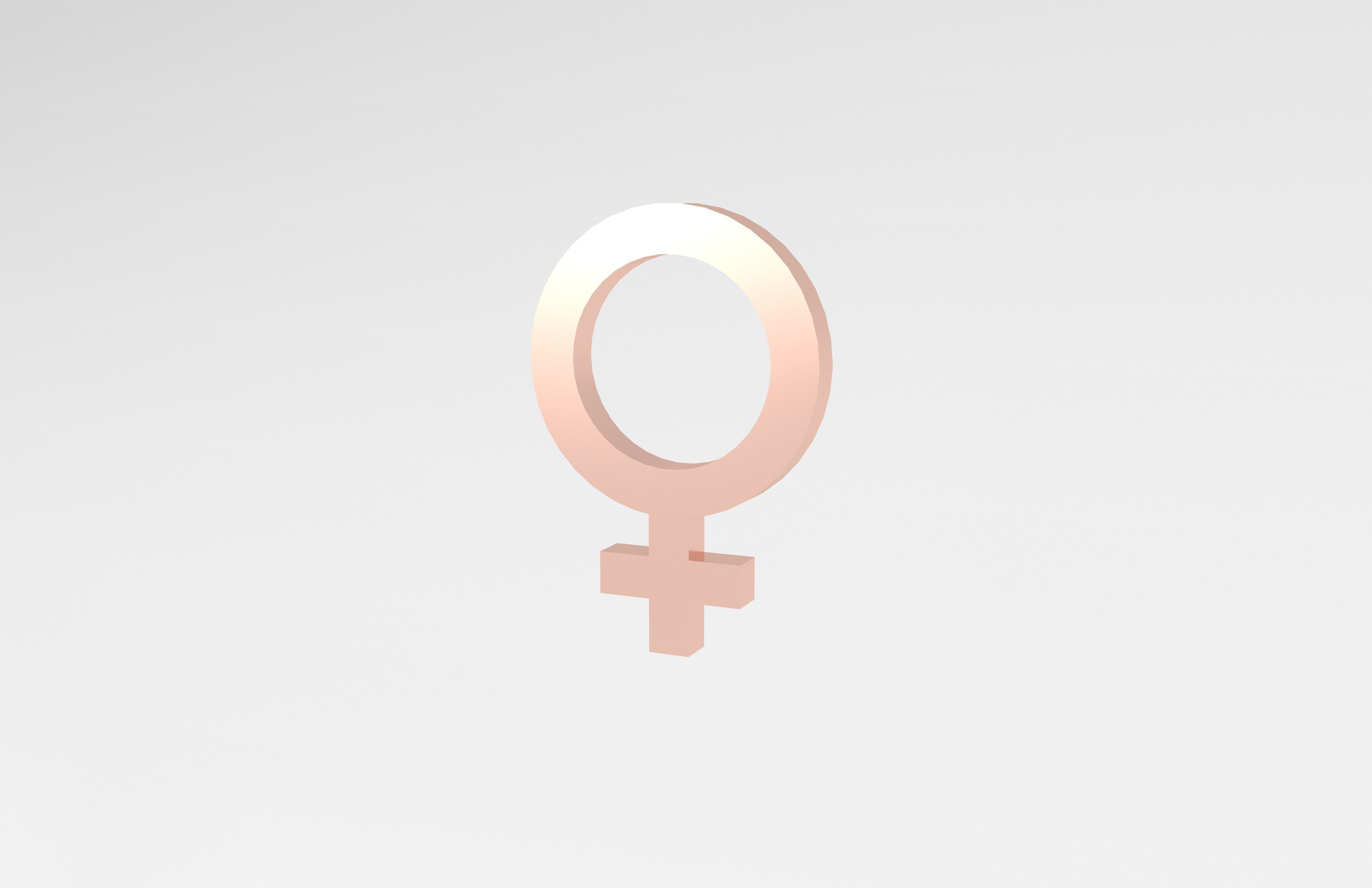 Gender Symbol v1 007 Low-poly 3D model_2