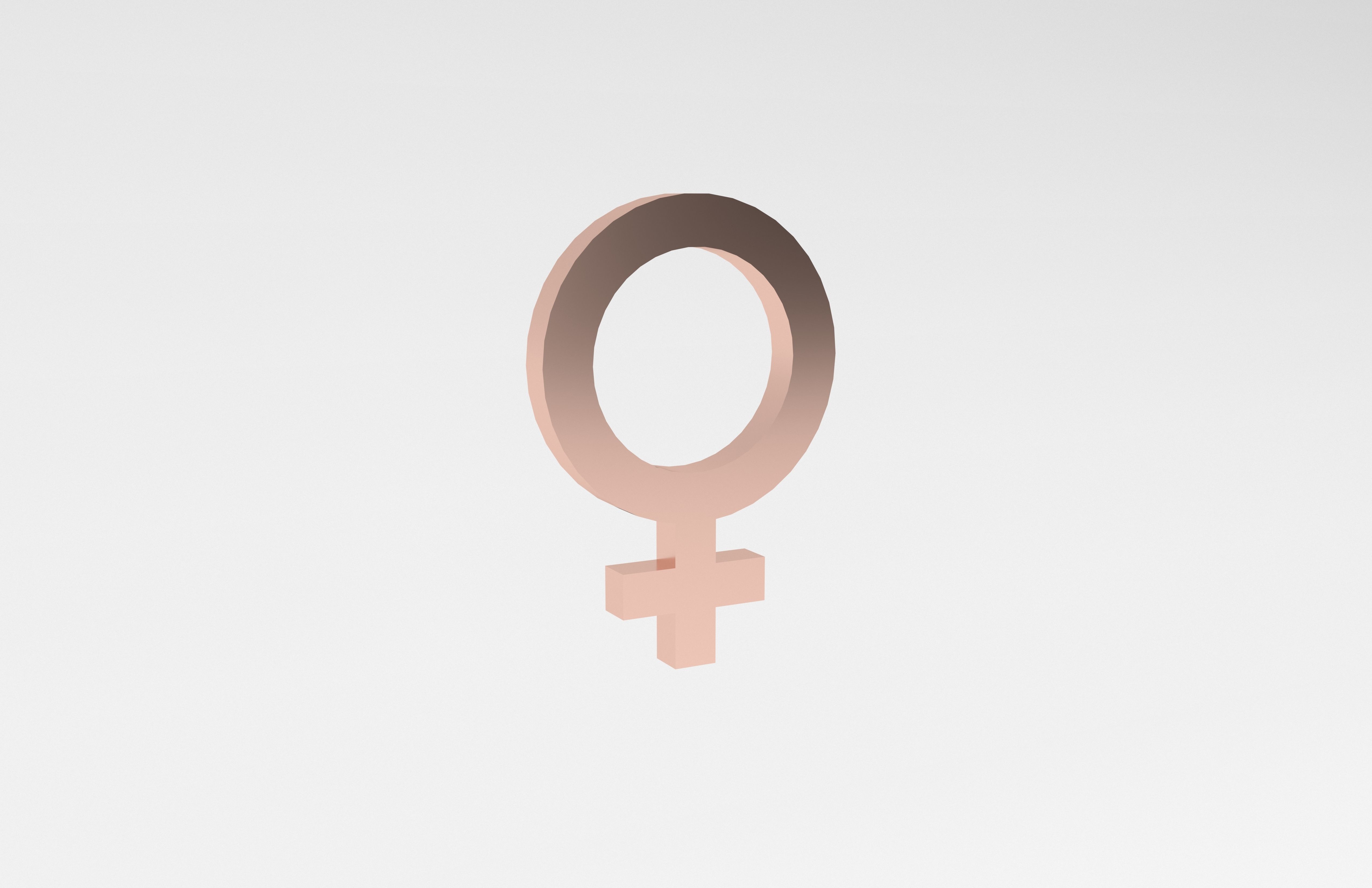 Gender Symbol v1 007 Low-poly 3D model_3