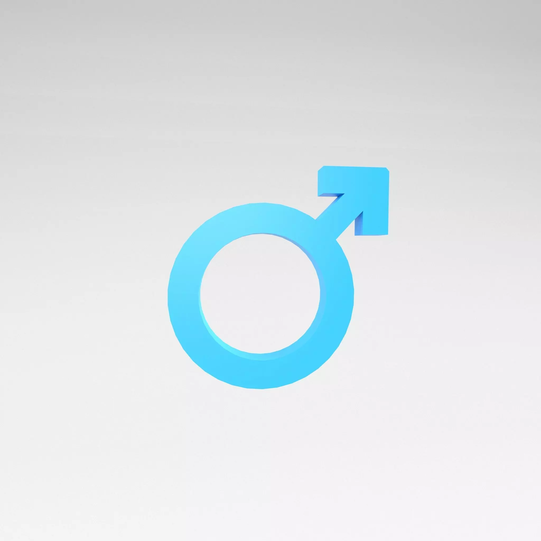 Gender Symbol v2 002 Low-poly 3D model