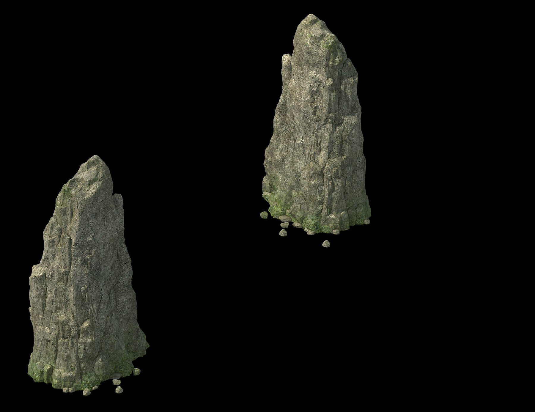 Tongtianhe - rock 01 3D model_2