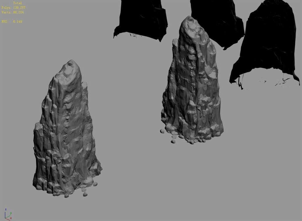 Tongtianhe - rock 01 3D model_7