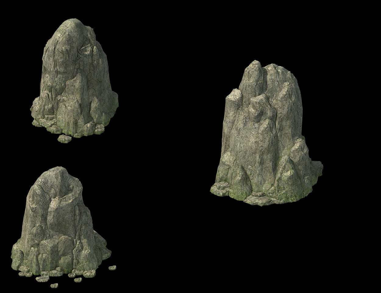 Tongtianhe - rock 02 3D model_1