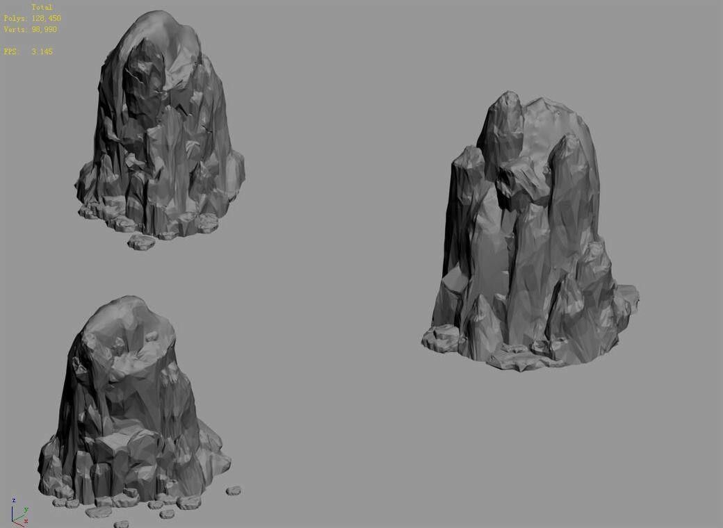 Tongtianhe - rock 02 3D model_5