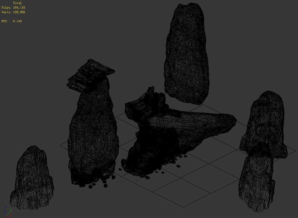 Tongtianhe - rock stairs 01 3D model_6