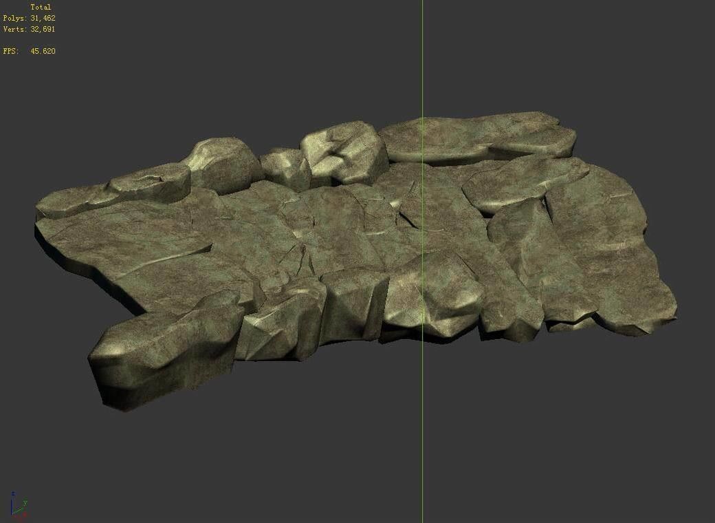 Forgetful forest - stone bridge 34 3D model_5