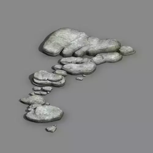 Koike town - river stone 01