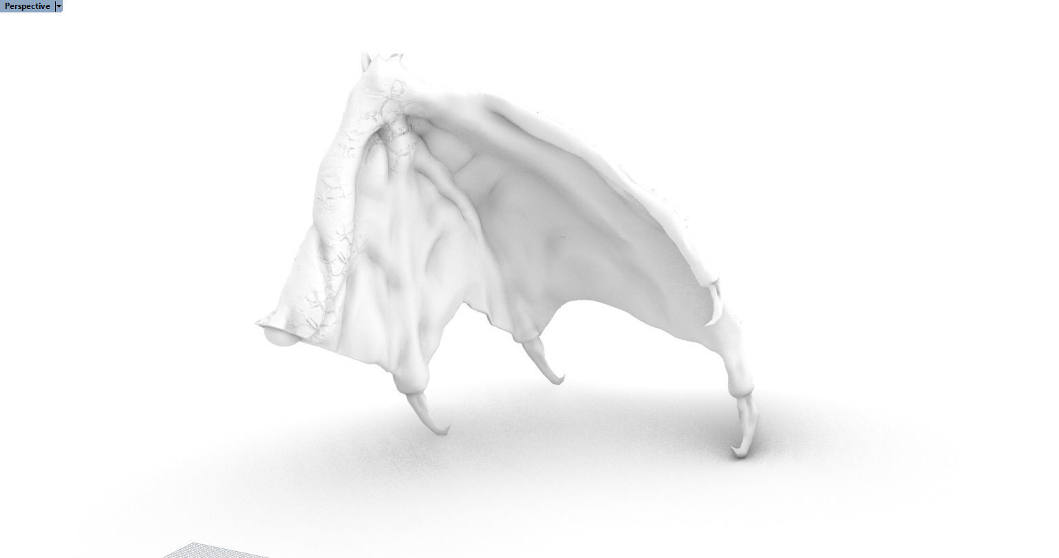 Adult Red Dragon three inch base 3D print model_14