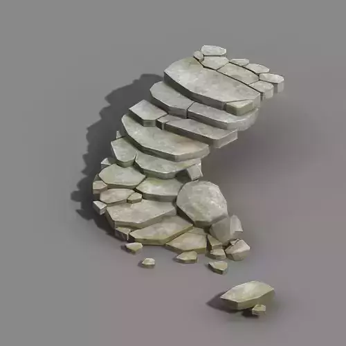 Koike town - stairs - stone staircase