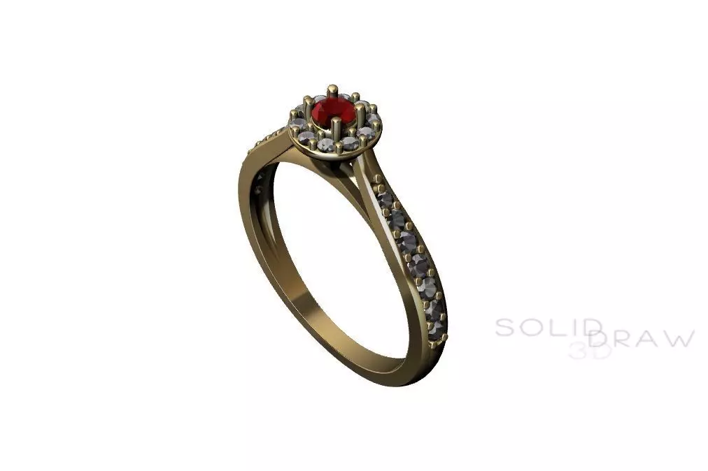 Ring Halo graduate engagment 3D print model