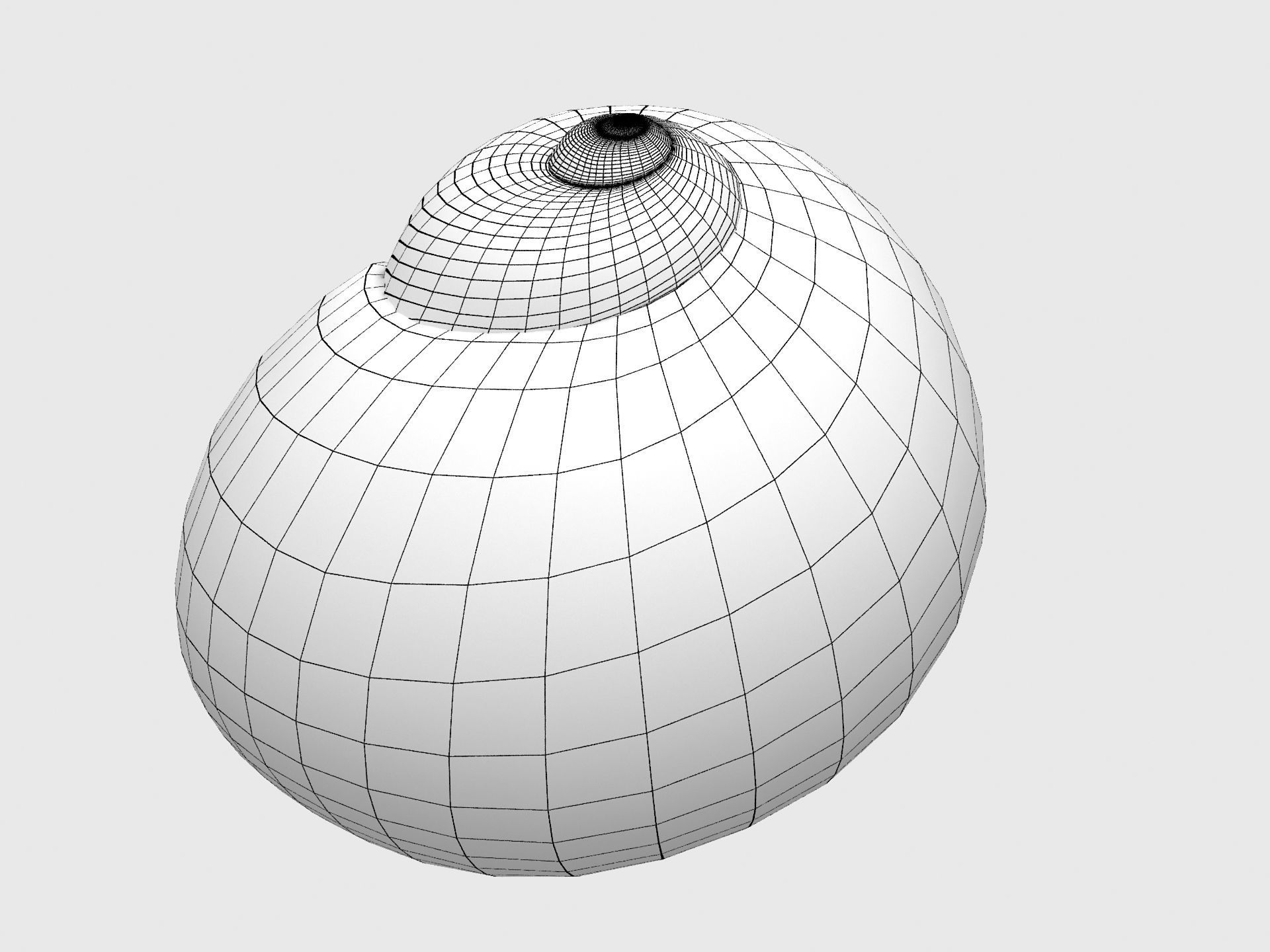 Sea snail Low-poly 3D model_11