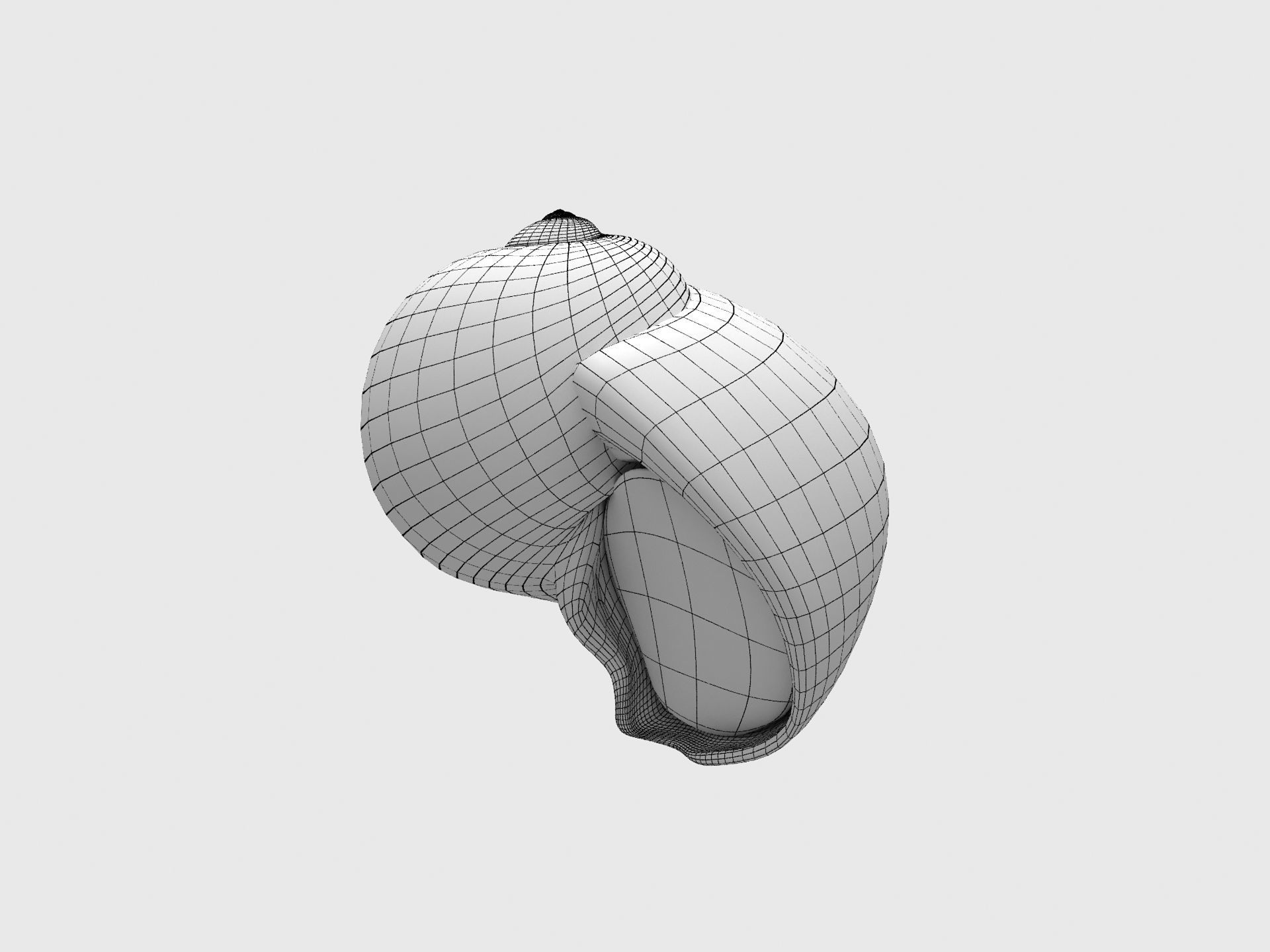 Sea snail Low-poly 3D model_10