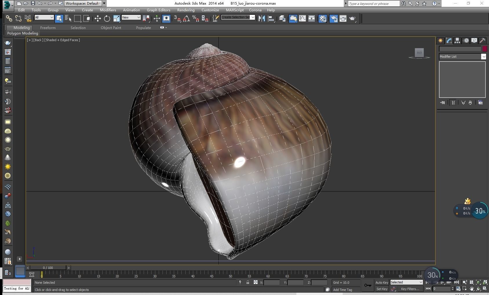 Sea snail Low-poly 3D model_12