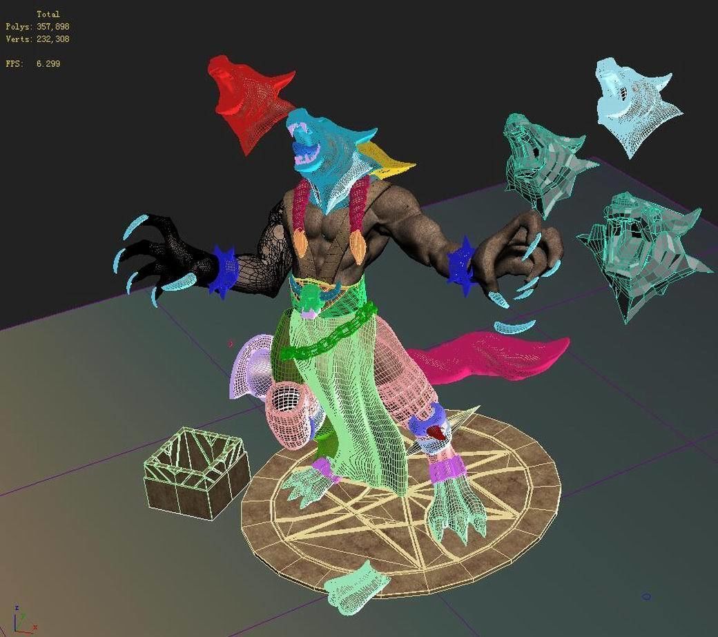 Evil Creator - Werewolf Statue 01 3D model_4