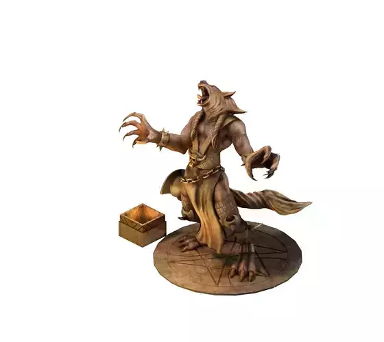 Evil Creator - Werewolf Statue 01
