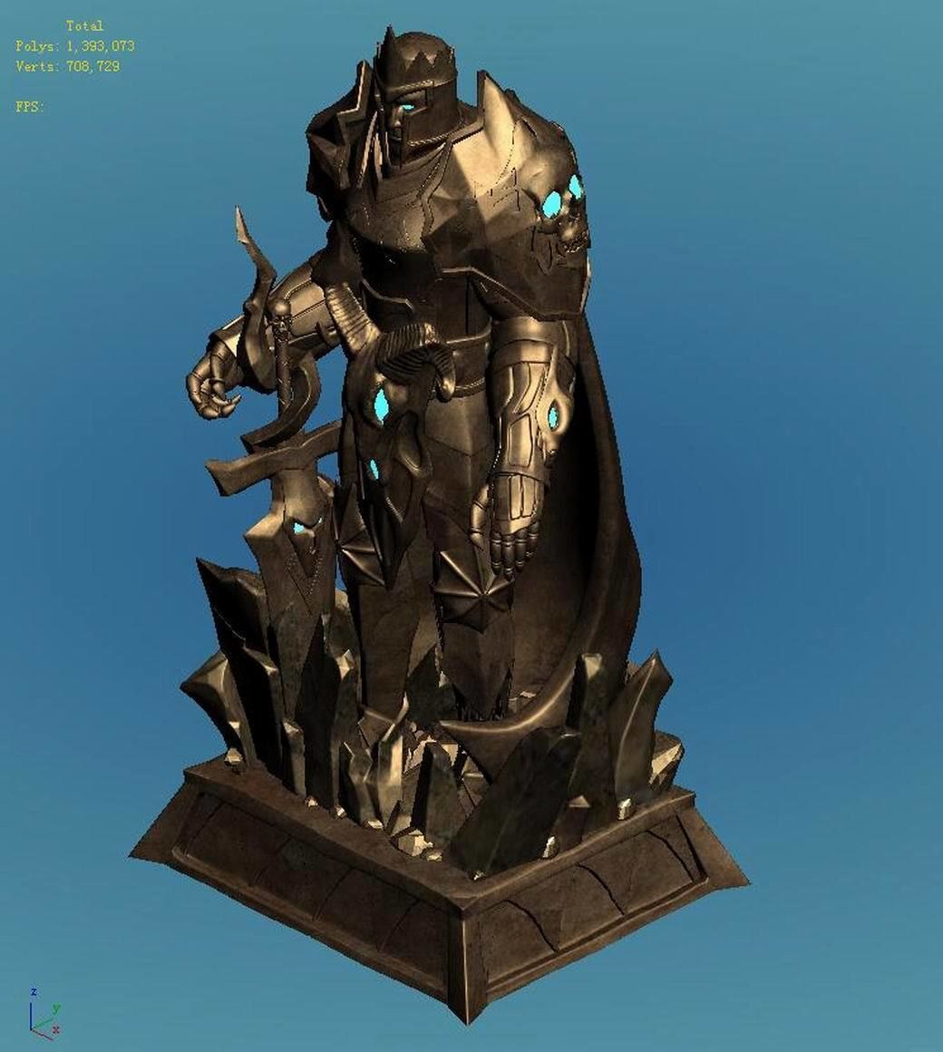 Evil Creator - Stone - Advanced Death Knight 03 3D model_5