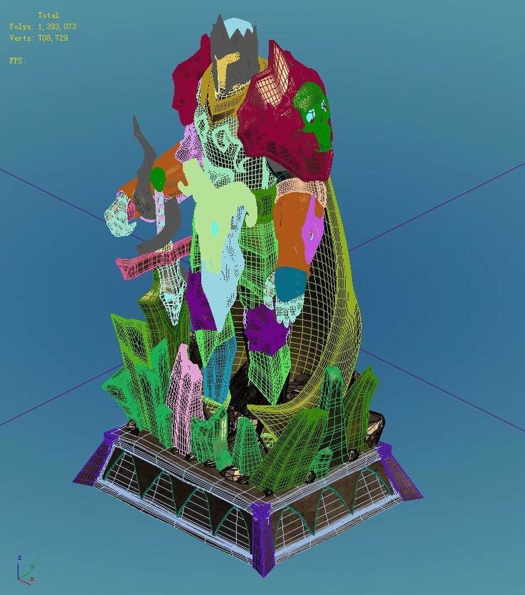 Evil Creator - Stone - Advanced Death Knight 03 3D model_6