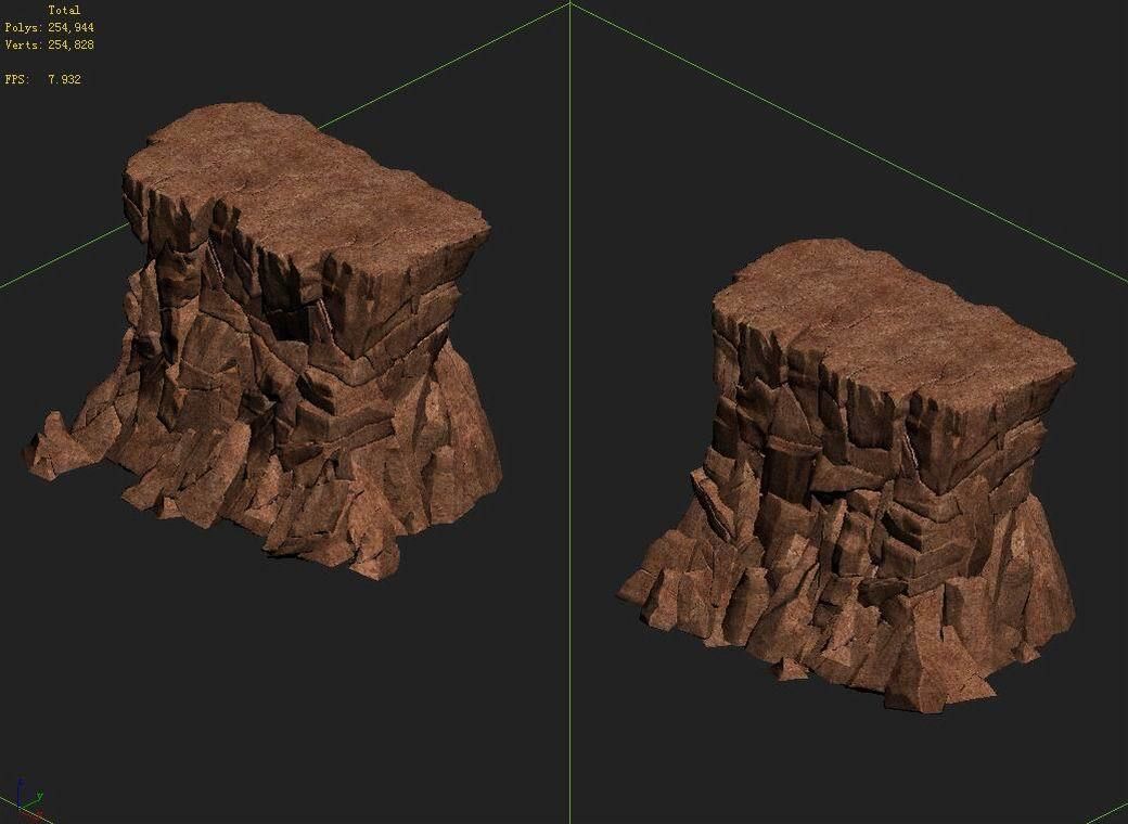 Sennard - Cliff 01 3D model_2