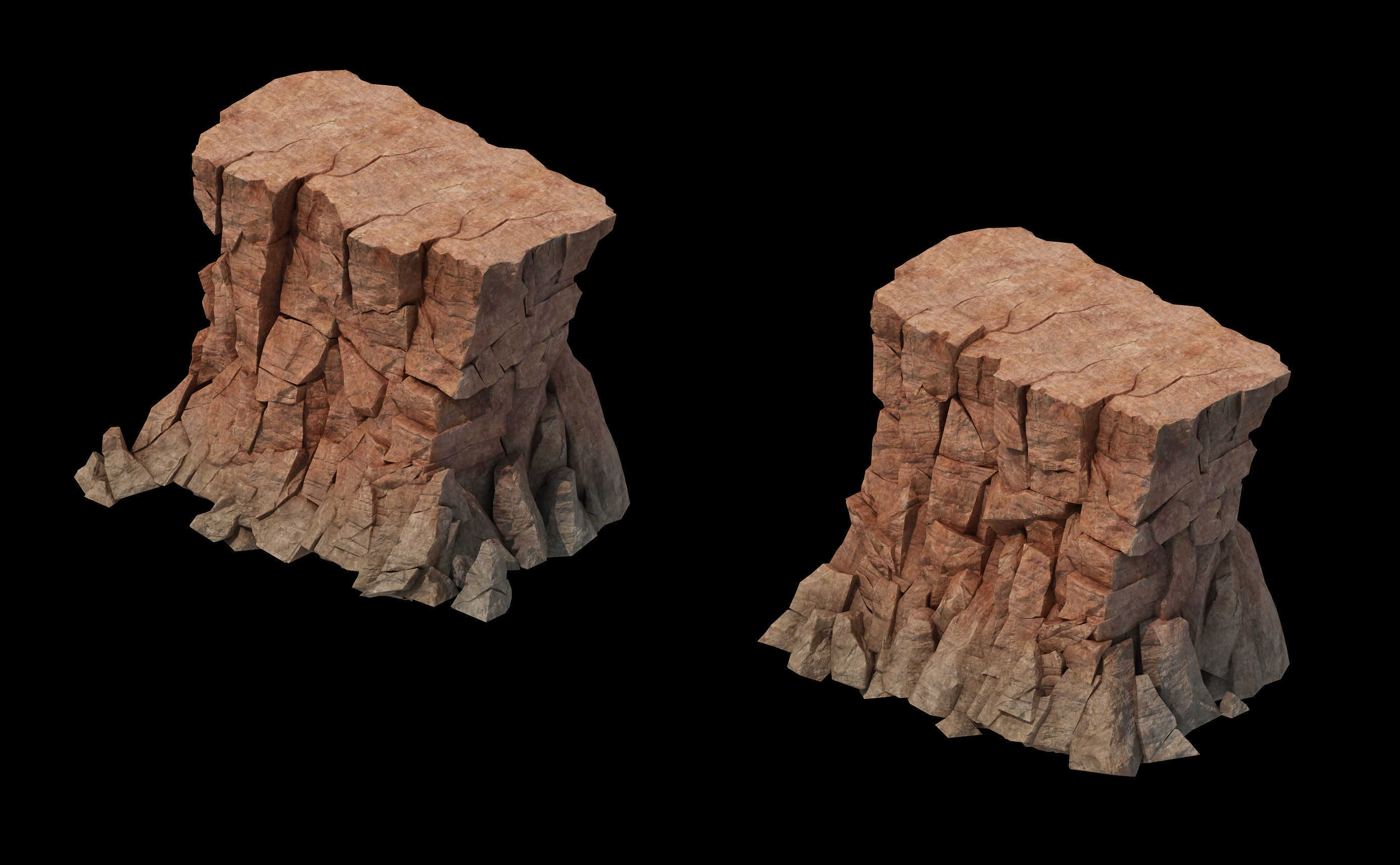 Sennard - Cliff 01 3D model_1