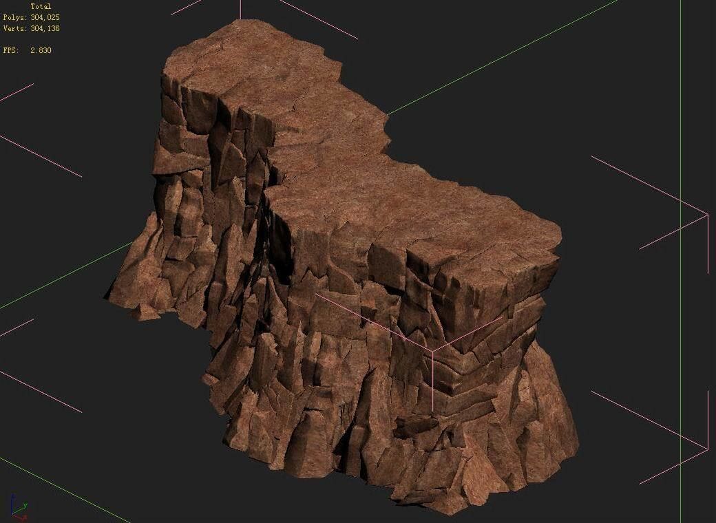 Sennard - Cliffs 04 3D model_4