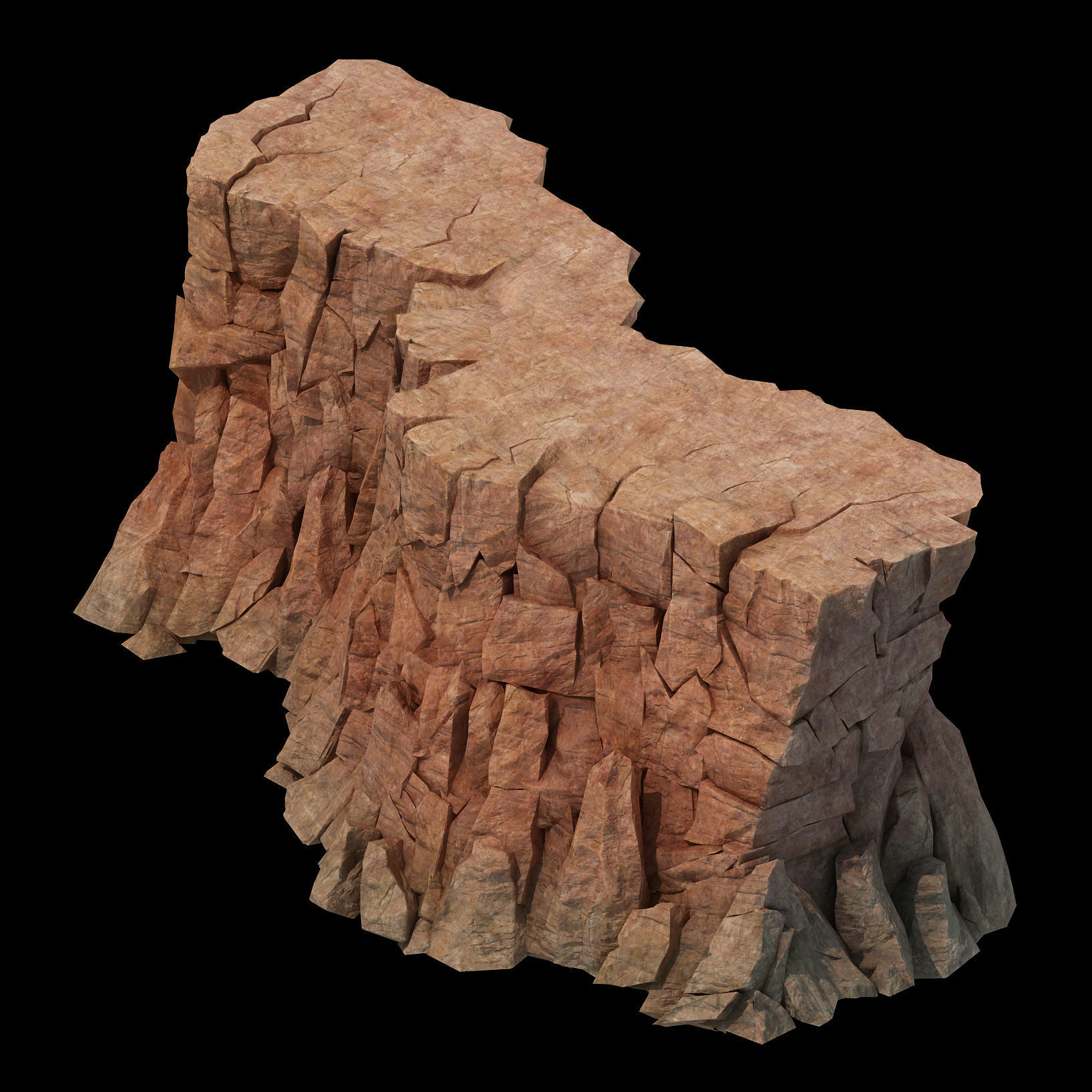 Sennard - Cliffs 04 3D model_1