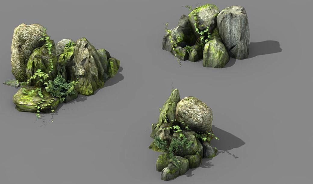 New Village - stone carving 3D model_6