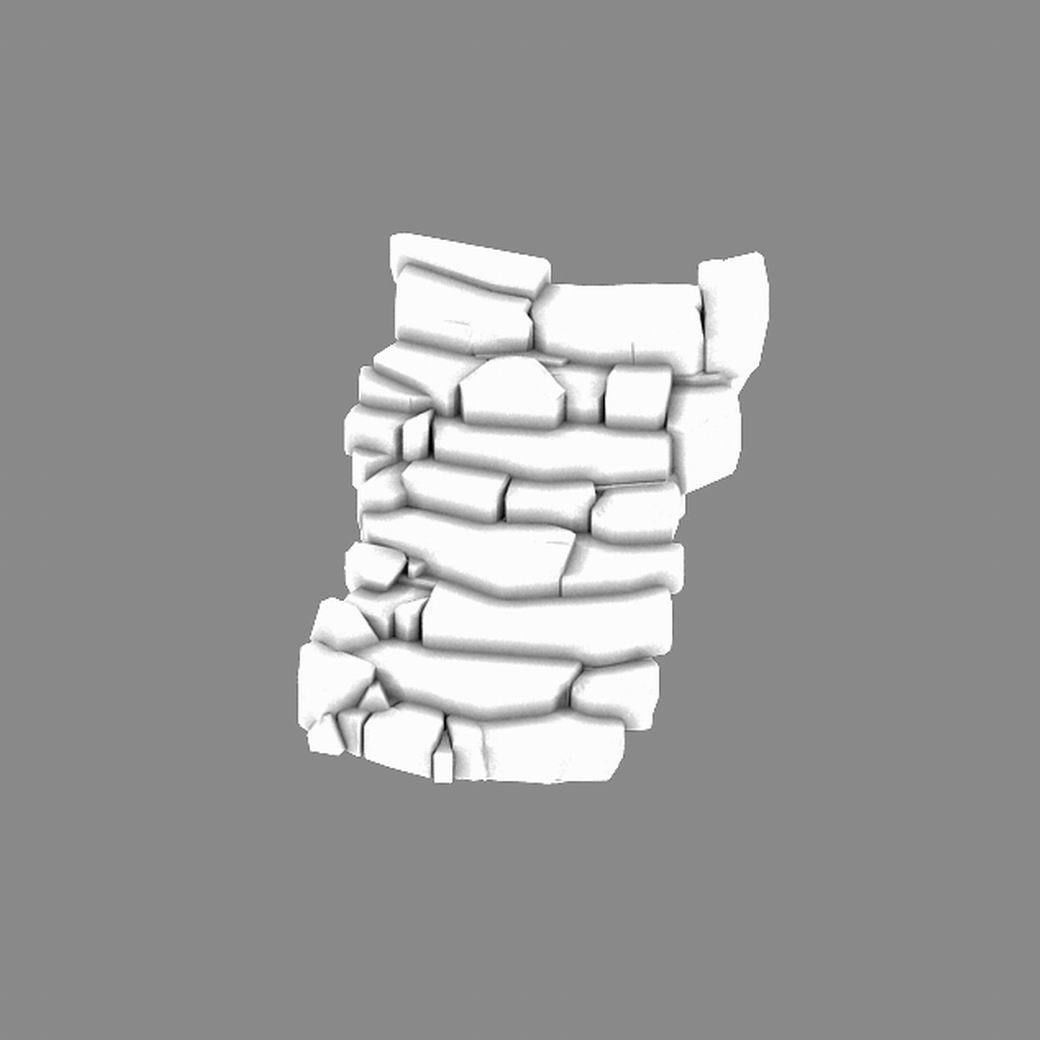 New Village - stone stairs 01 3D model_5