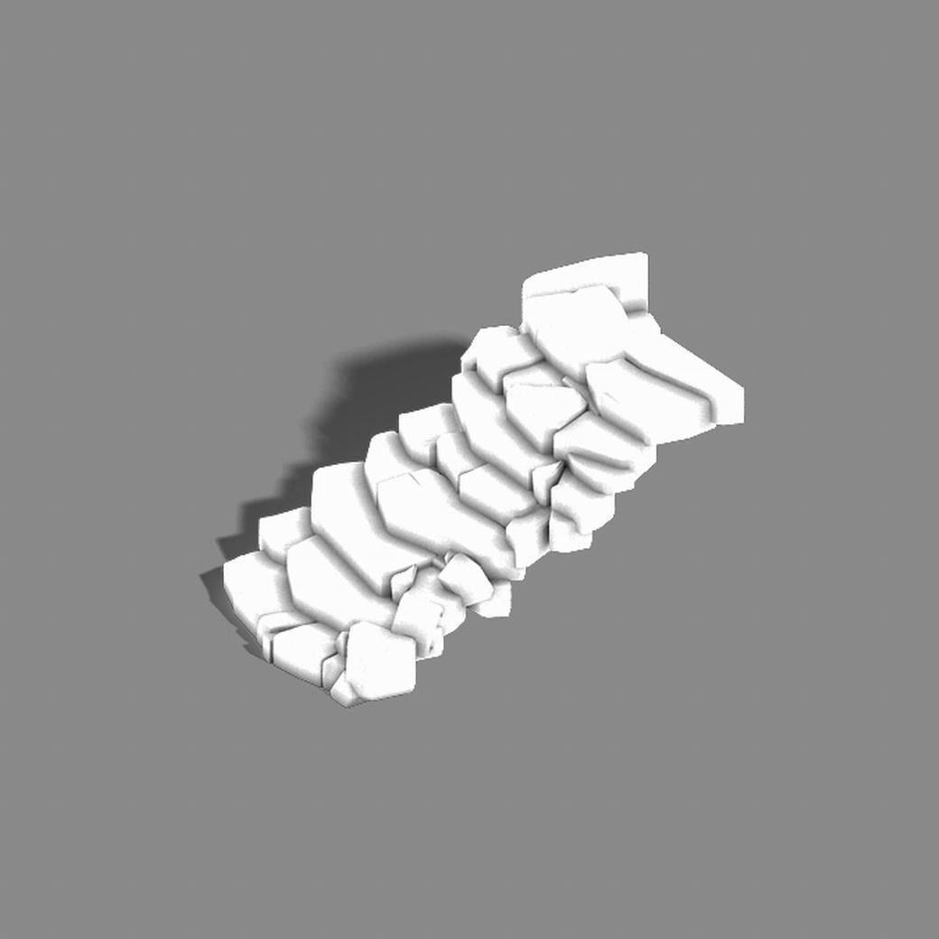 New Village - stone stairs 01 3D model_3