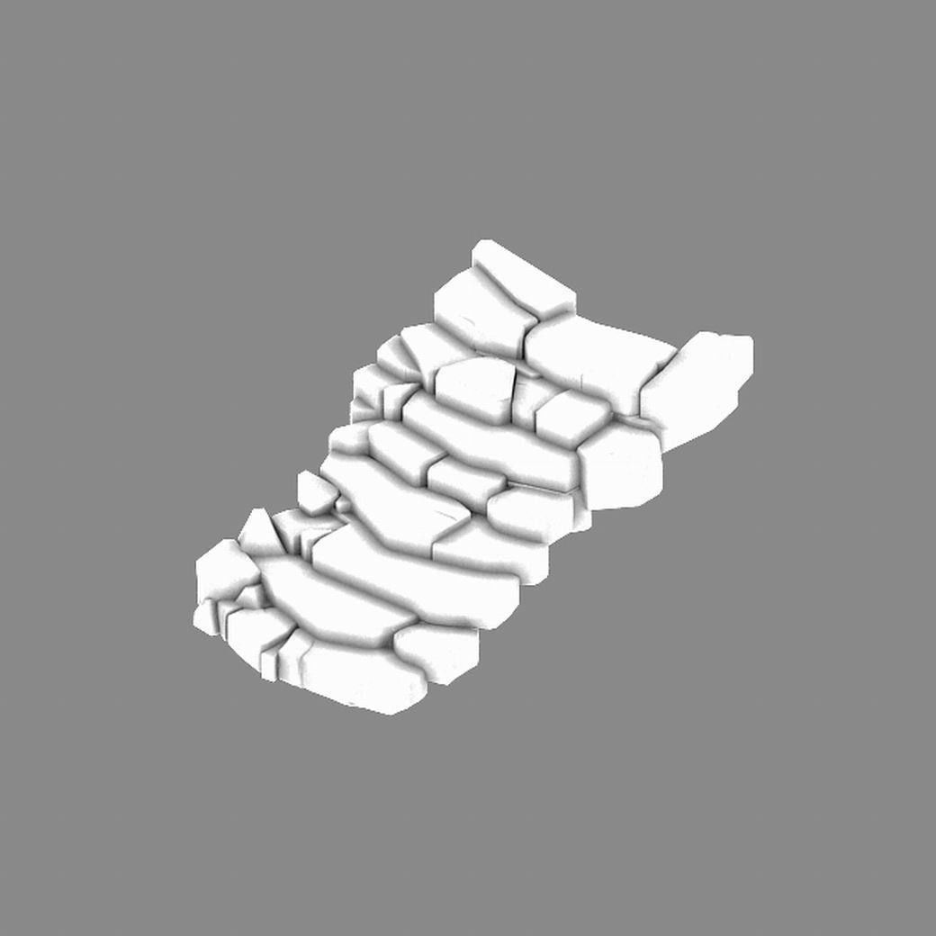 New Village - stone stairs 01 3D model_1