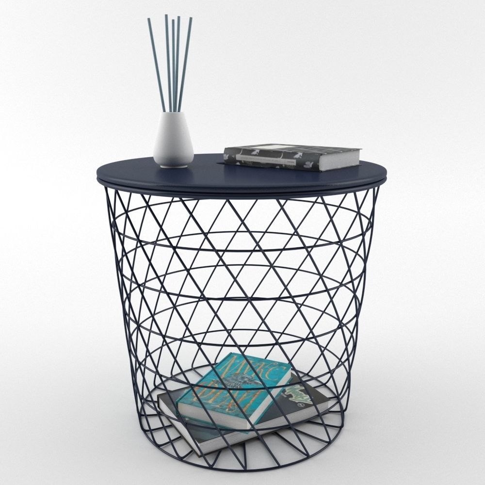 IKEA KVISTBRO table and NJUTNING Vase 3D model_1