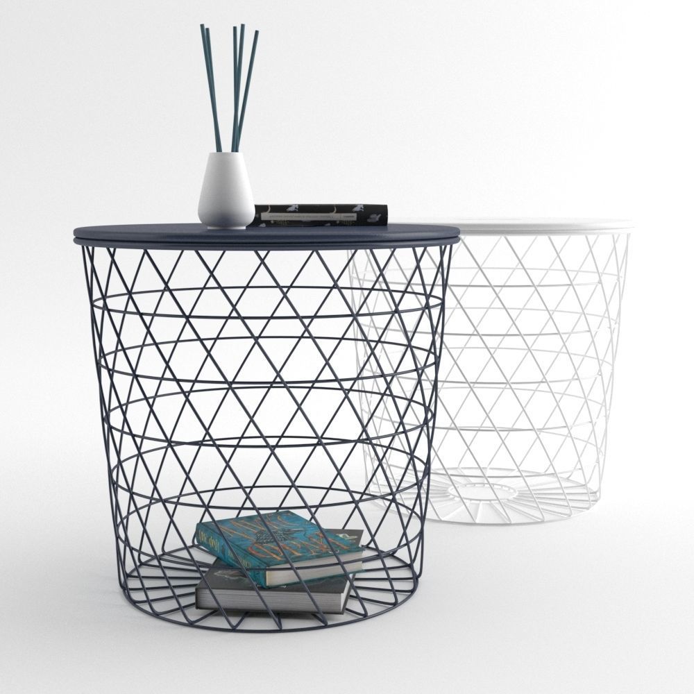 IKEA KVISTBRO table and NJUTNING Vase 3D model_0