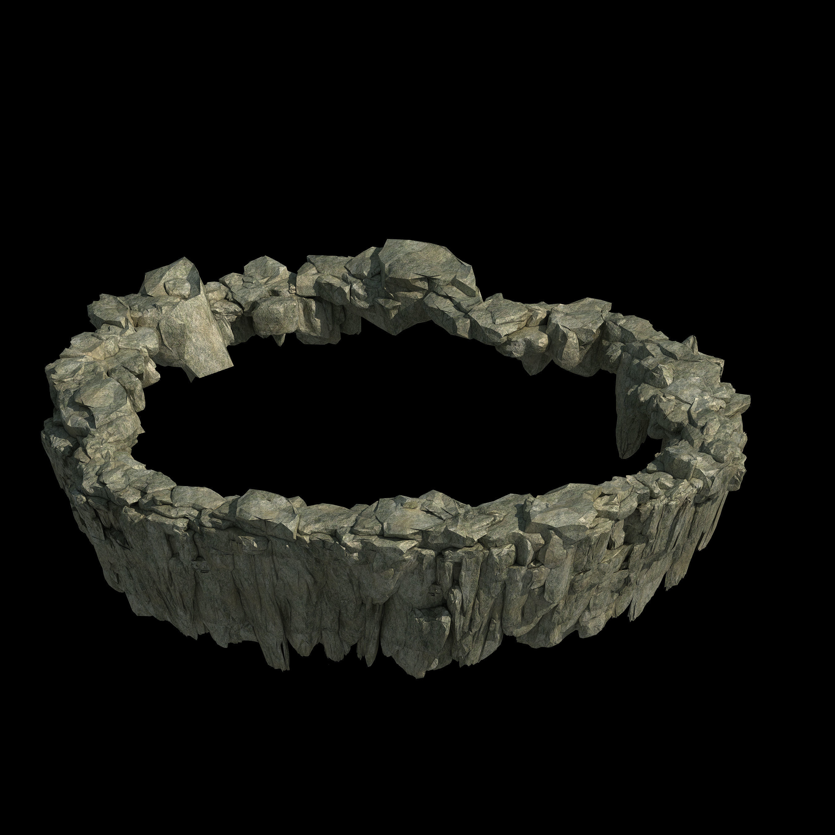 Xinshoucun cliffs 1 3D model_1