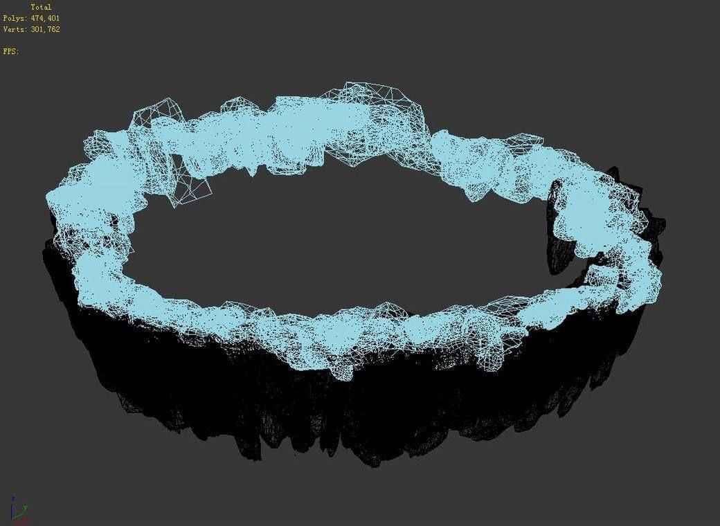 Xinshoucun cliffs 1 3D model_4